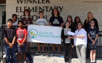 Winkler Elementary students raise over $900 for local charities through Youth in Philanthropy